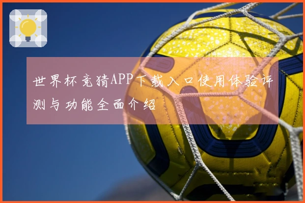 世界杯竞猜APP下载入口使用体验评测与功能全面介绍